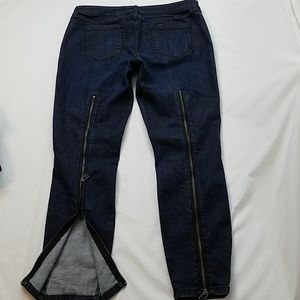 Bebe Womens Skinny Jeans Zip Up Legs